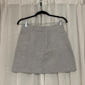 forever 21 striped mini skirt